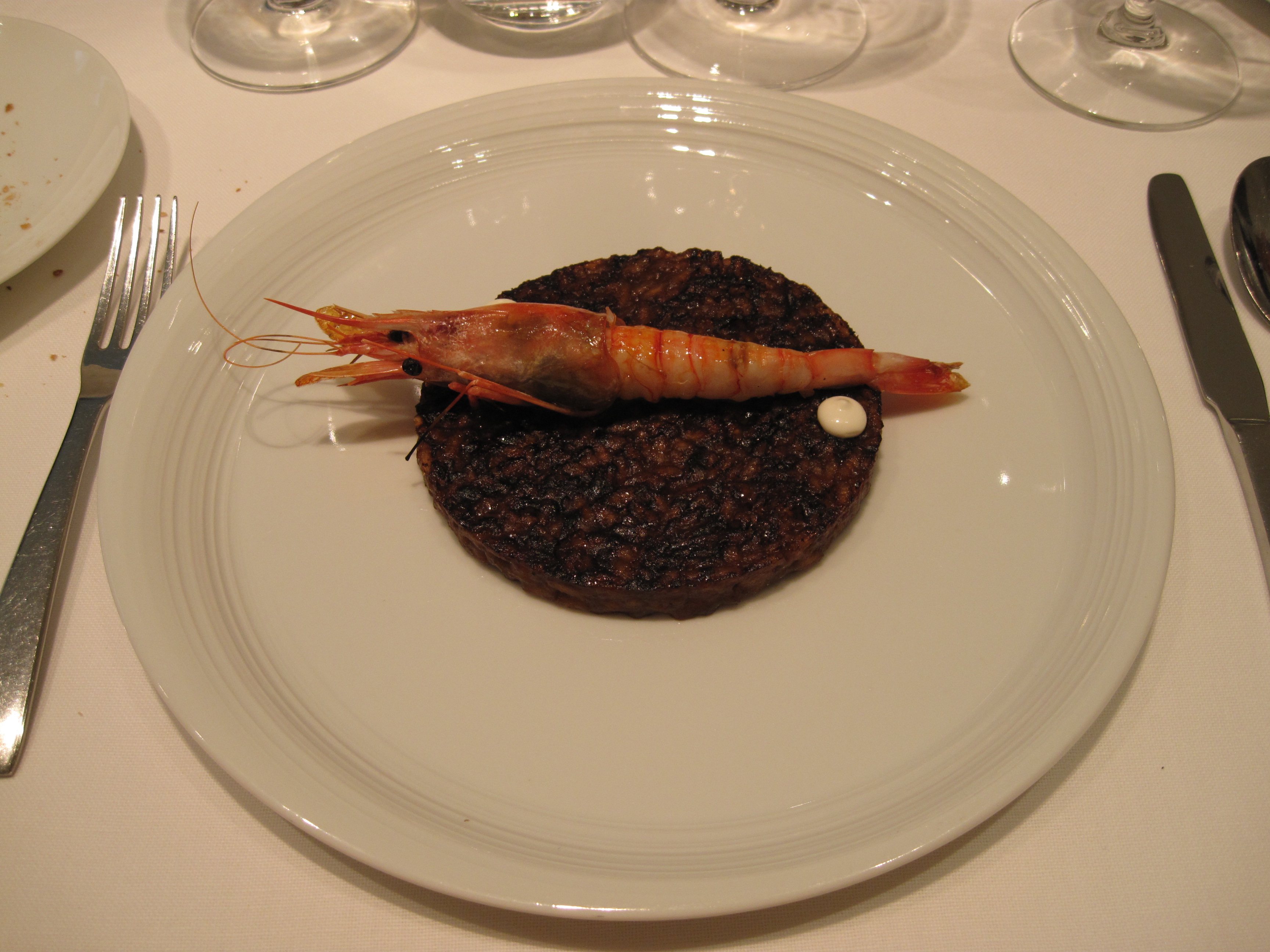Restaurante The Mirror El arroz "socarrat"
